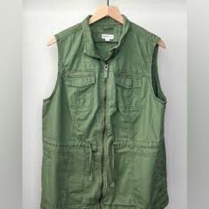 Merona Olive Green Sleeveless Vest